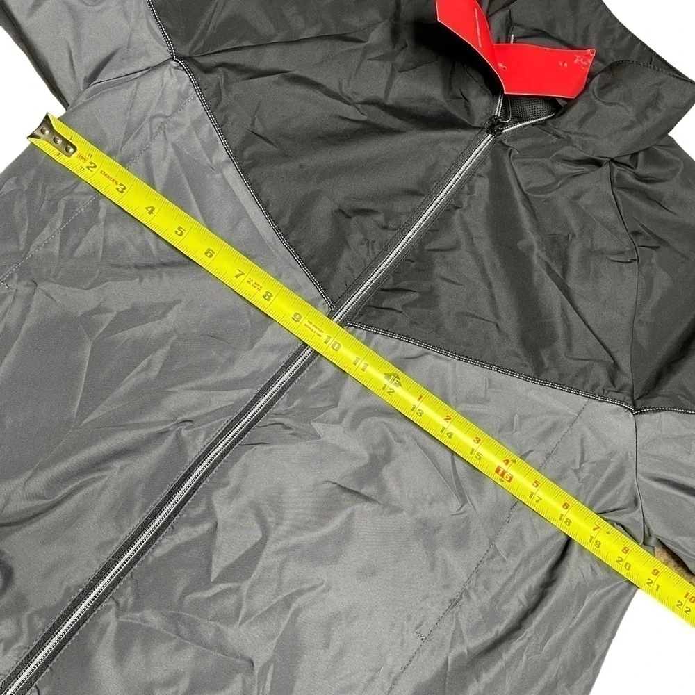 Reebok black and gray lightweight windbreaker NWT small